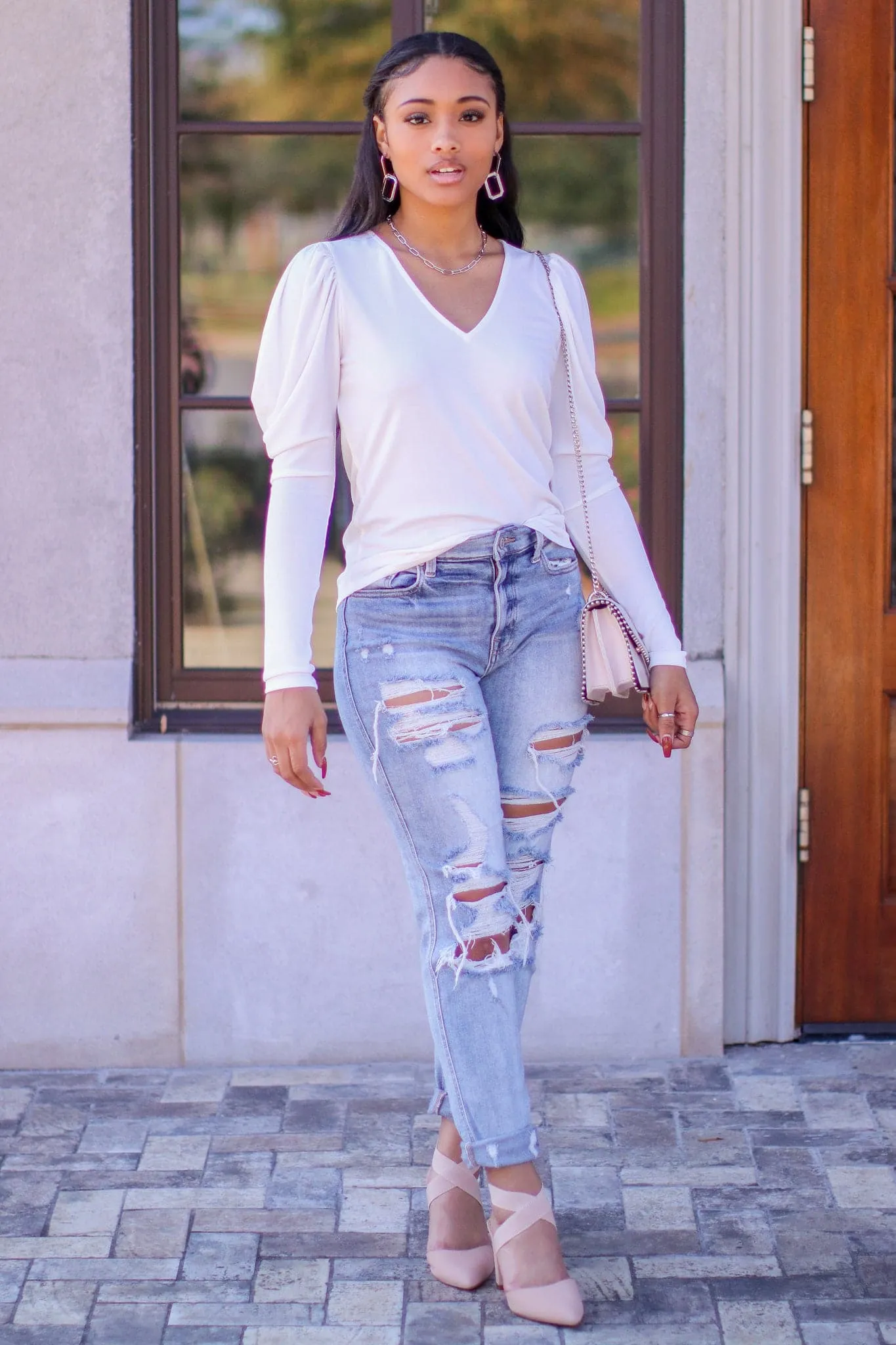 Fashion Force Puff Sleeve Knit Top - FINAL SALE