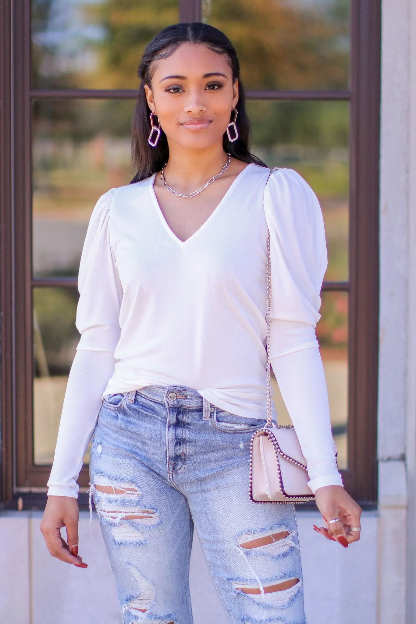 Fashion Force Puff Sleeve Knit Top - FINAL SALE