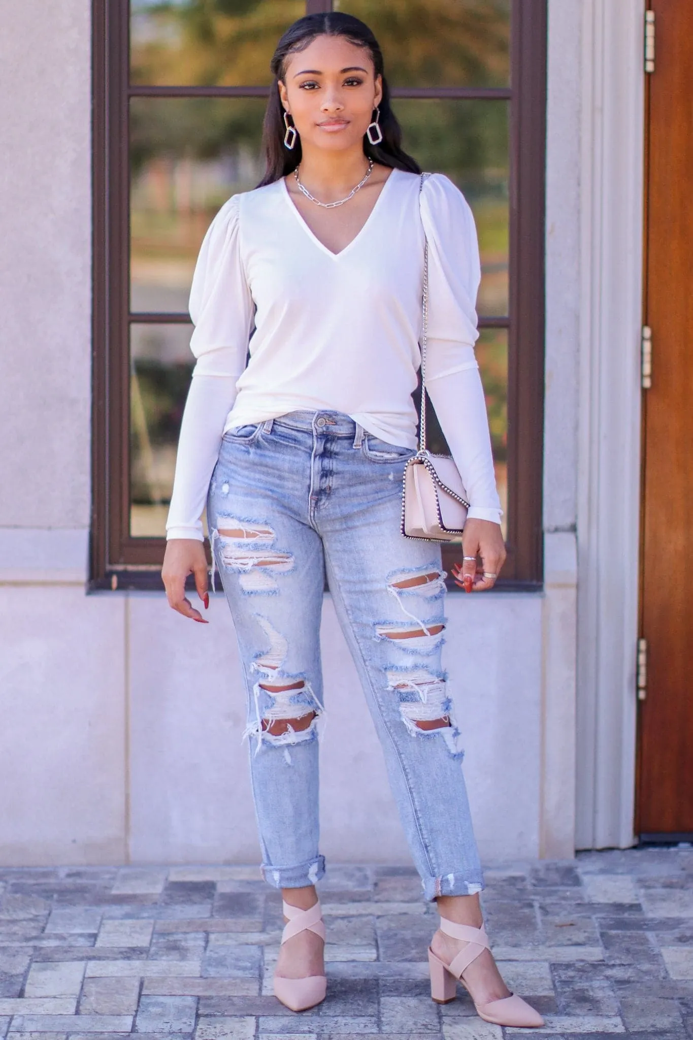 Fashion Force Puff Sleeve Knit Top - FINAL SALE