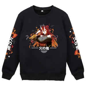 FireOniRei Blazing Streetwear Crewneck