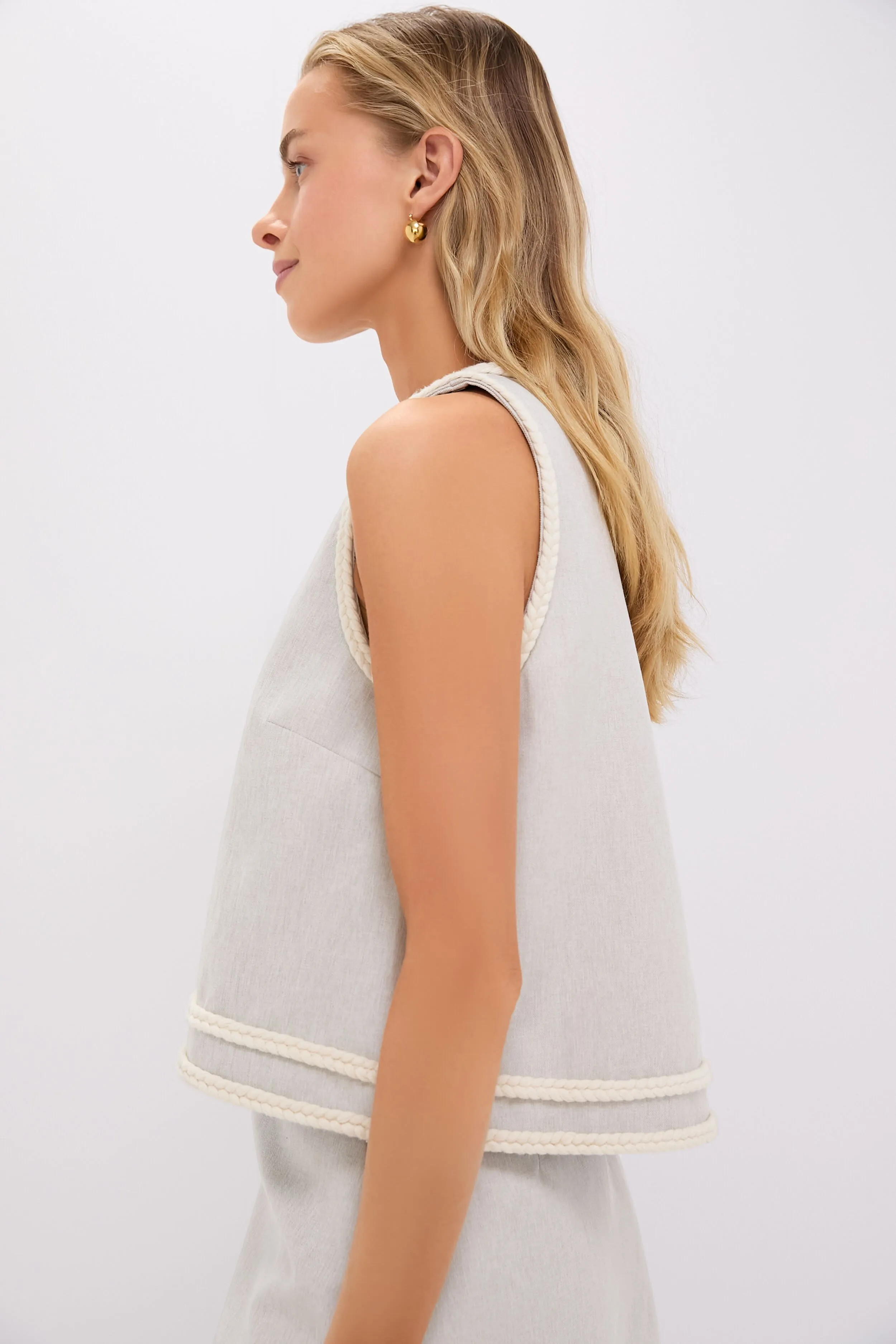 Flax Brushed Canvas Keating Top