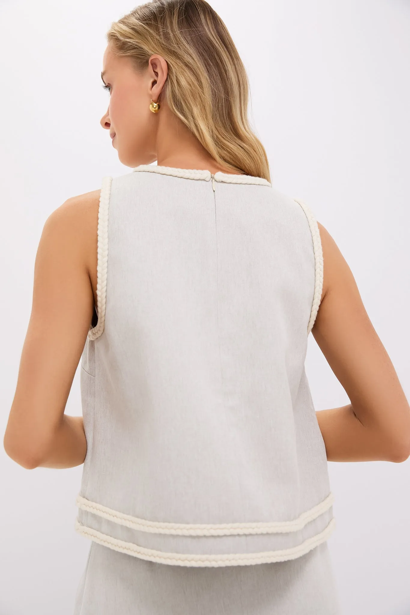 Flax Brushed Canvas Keating Top