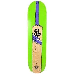 Folklore - Cricket Bat Fibre Tech Lite Green 8.0 Skateboard Deck