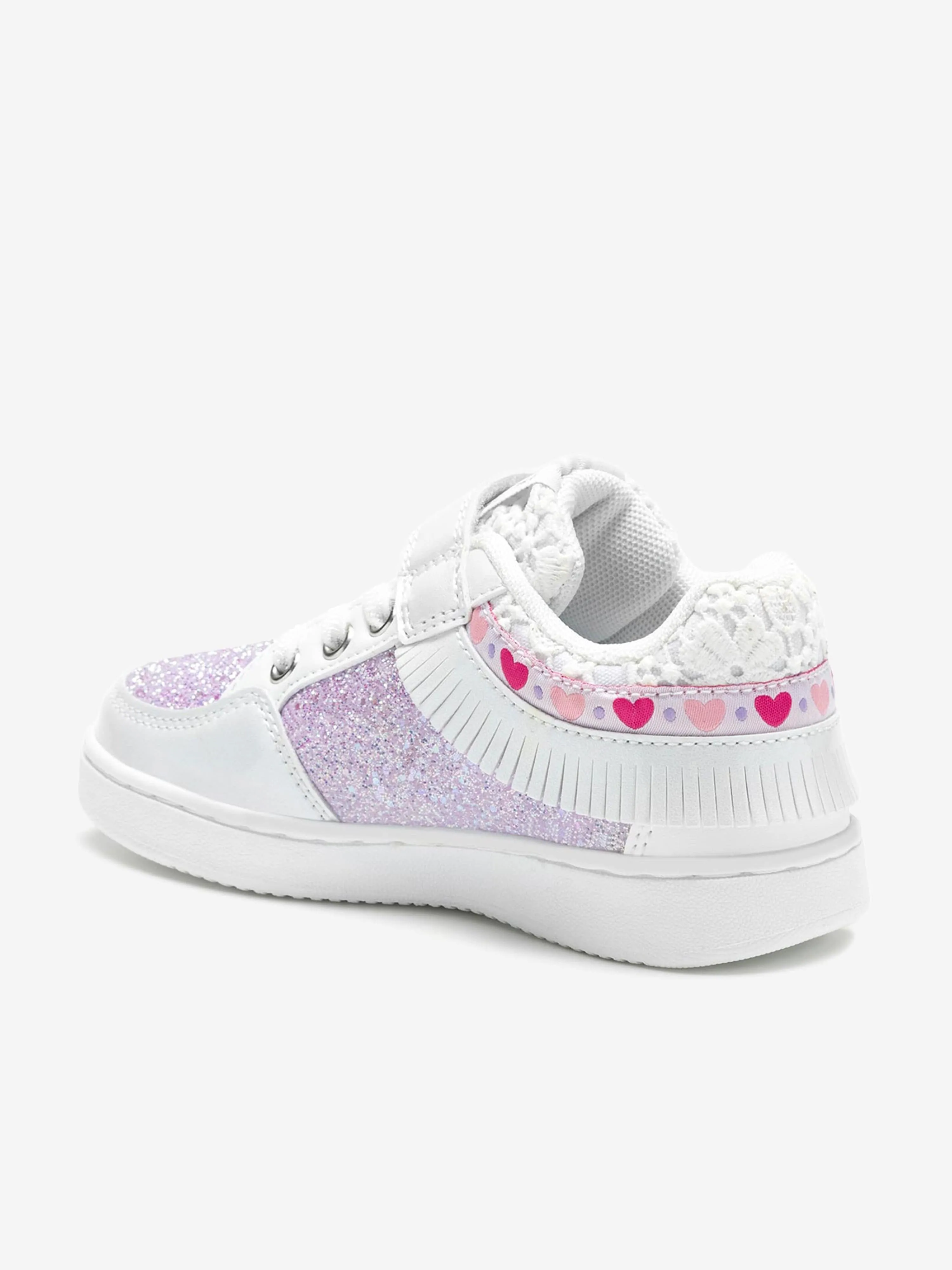 Girls Frangetta Mix Trainers in White