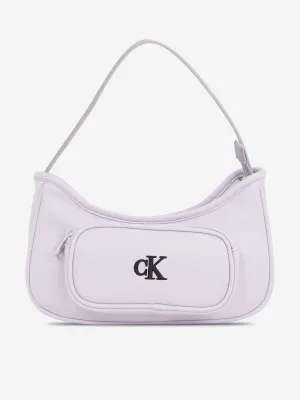 Girls Logo Shoulder Bag in Purple (23cm)