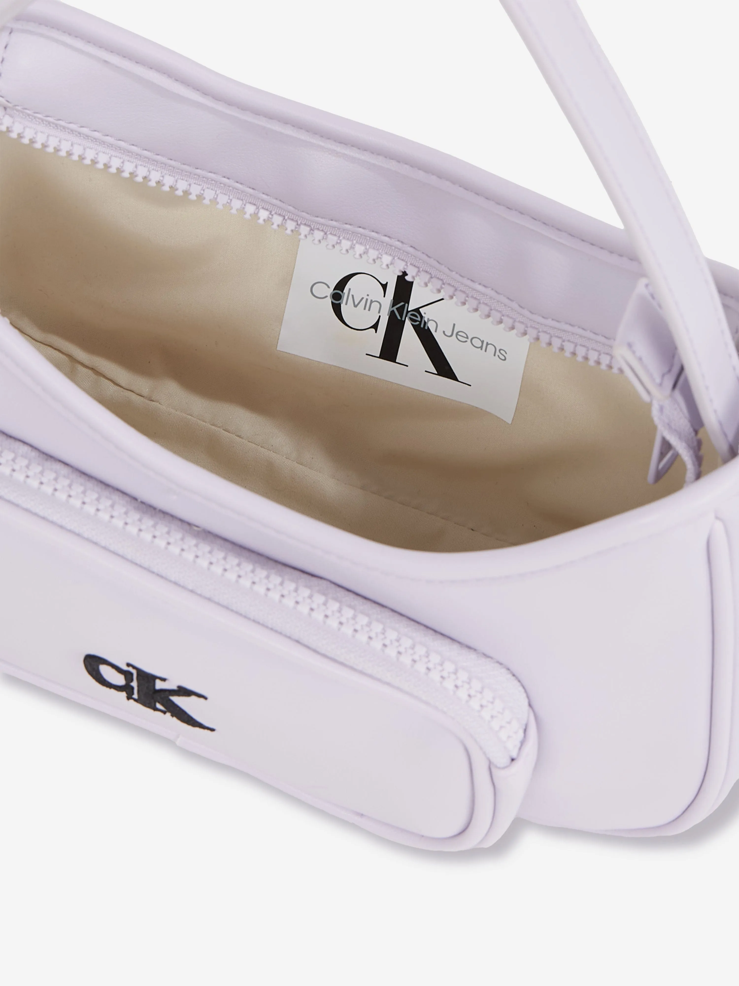 Girls Logo Shoulder Bag in Purple (23cm)