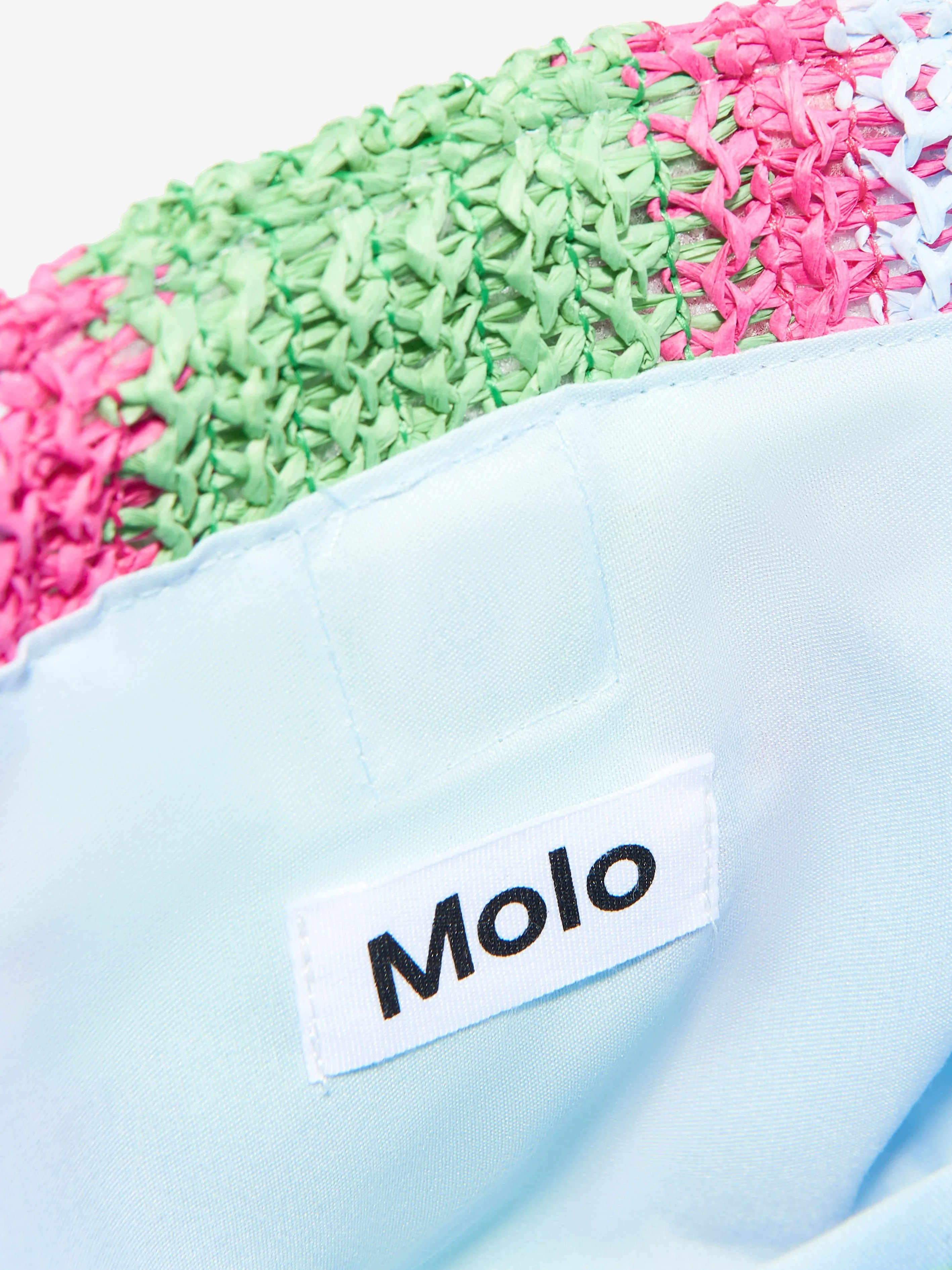Girls Striped Magic Fade Straw Bag in Multicolour (29cm)