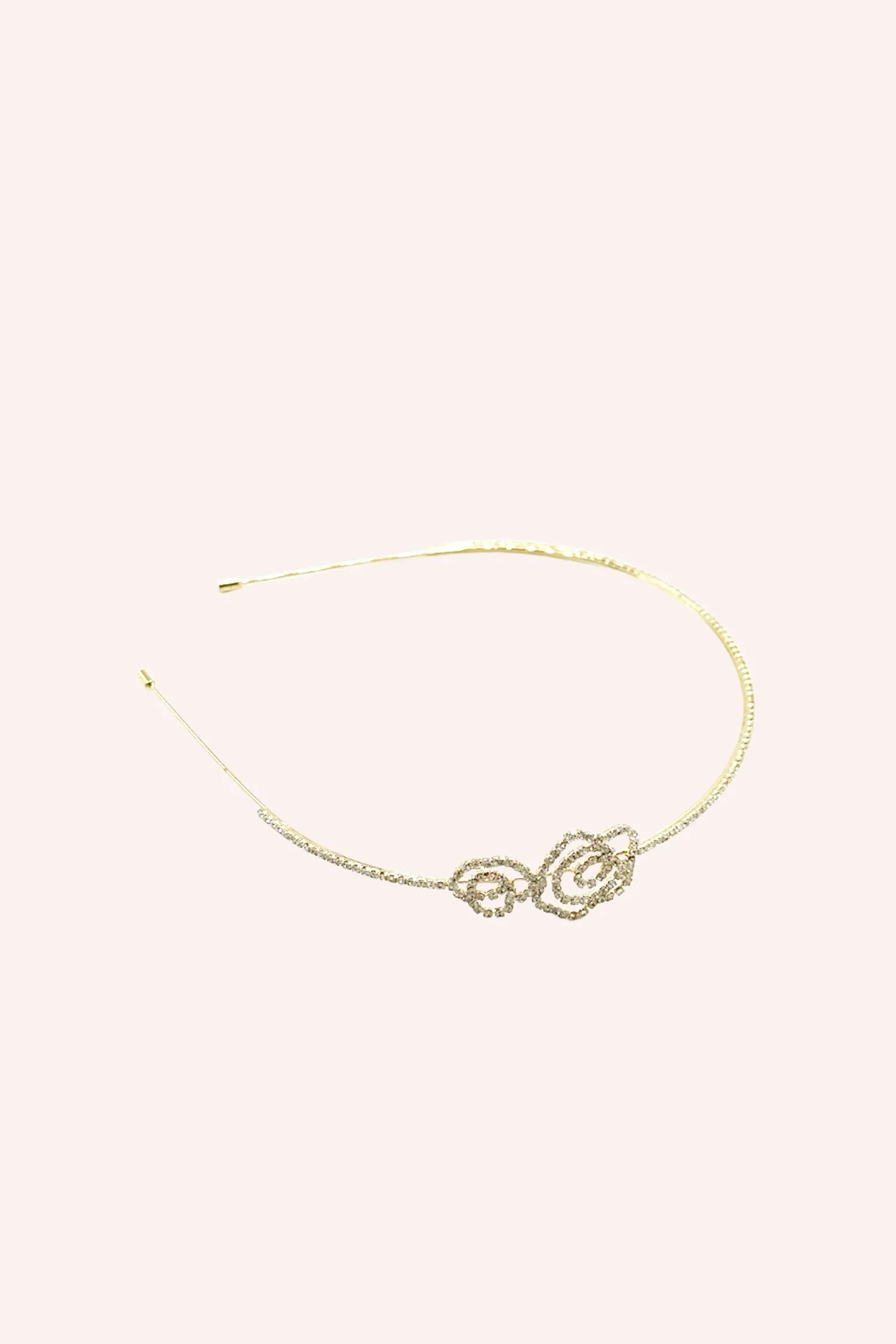 Gold Rose Cutout Flower Headband Annasui