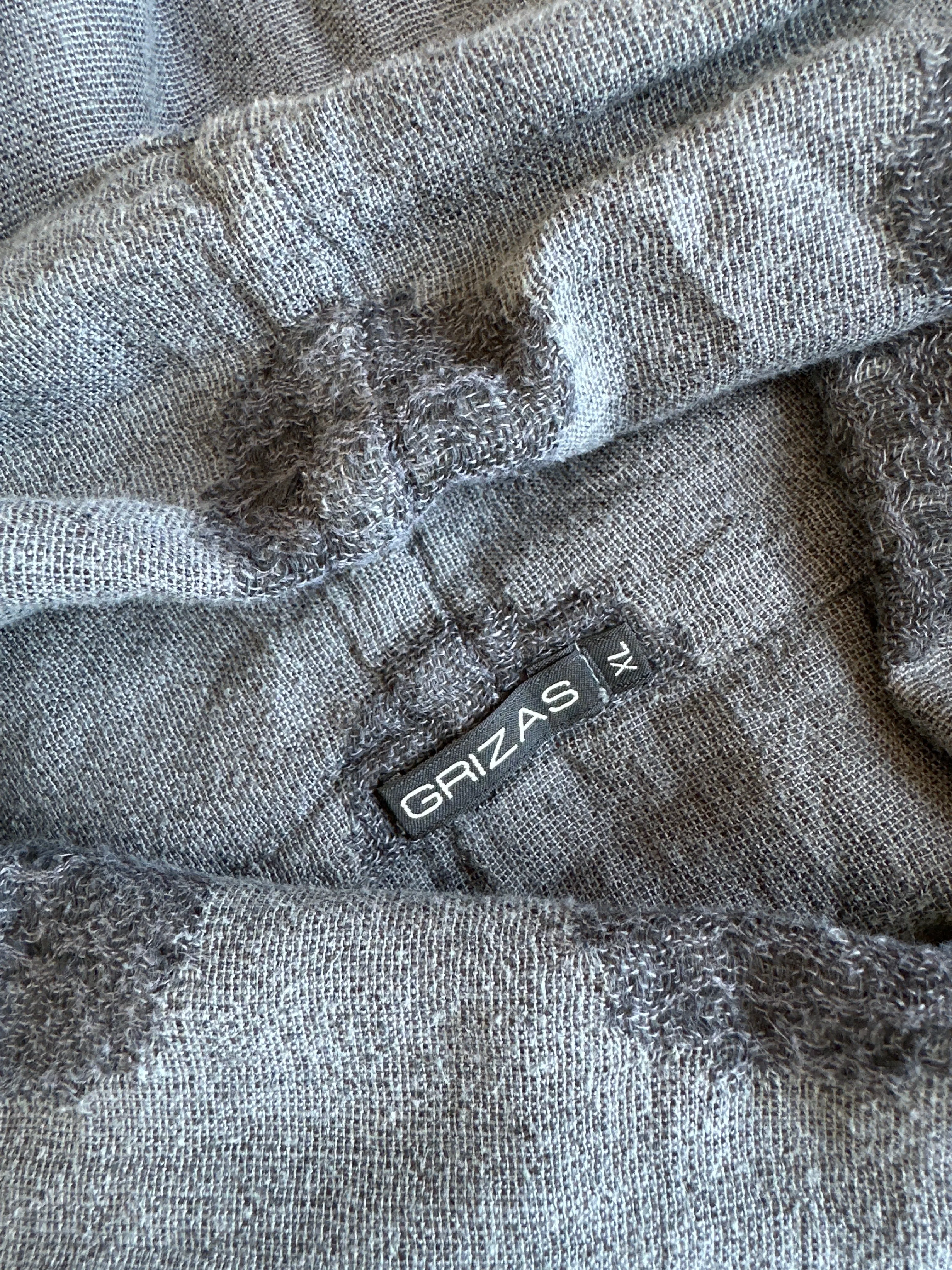 GRIZAS | top | size 18 | three quarter sleeve | linen cotton blend
