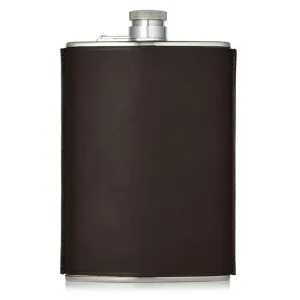 James Purdey Leather Flask 8oz Dark Brown