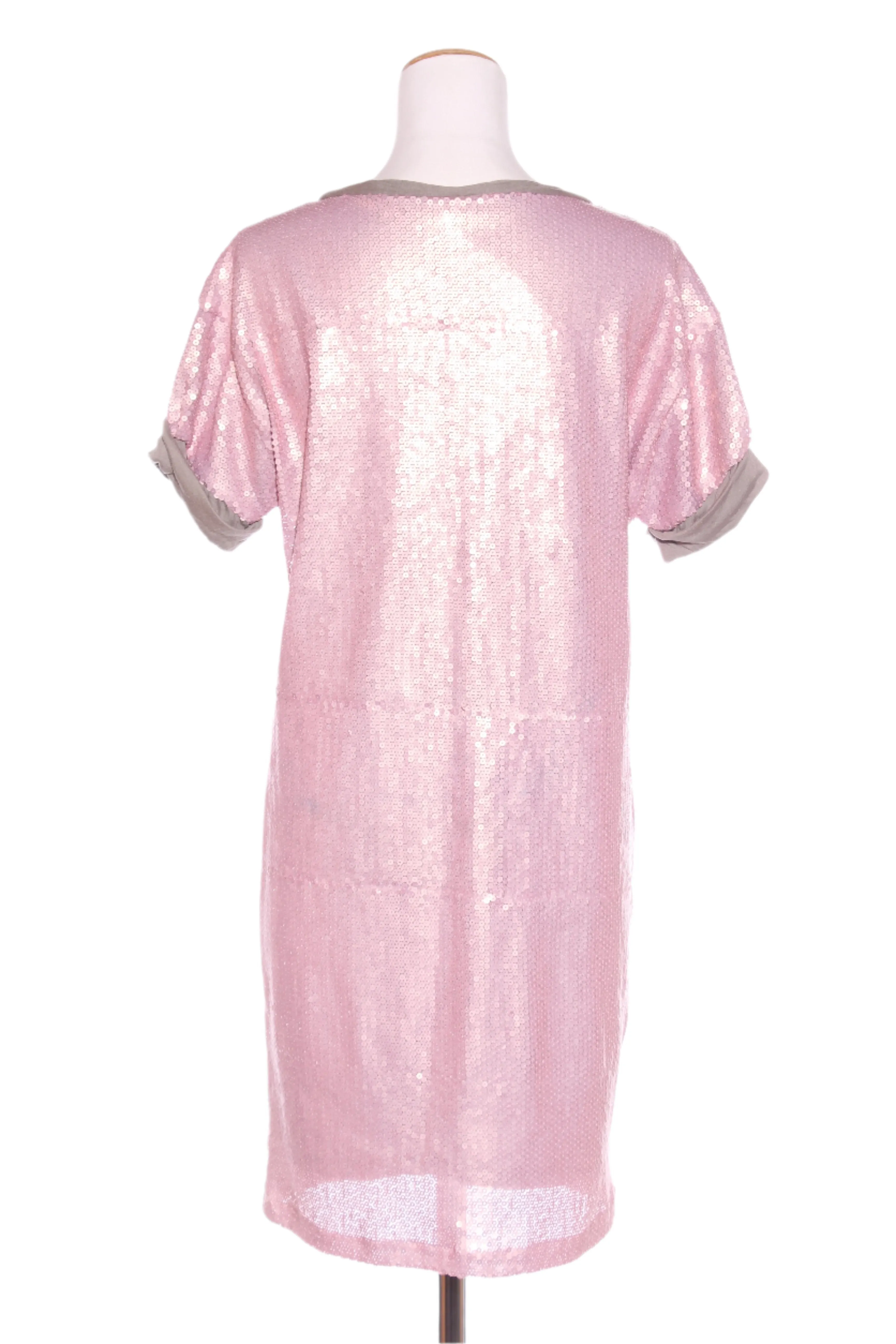 KATE SYLVESTER (NZ) Pearlescent pink lined sequin dress! 12