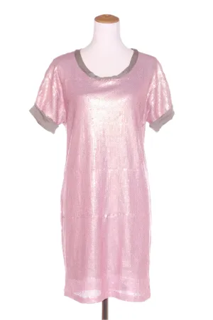 KATE SYLVESTER (NZ) Pearlescent pink lined sequin dress! 12