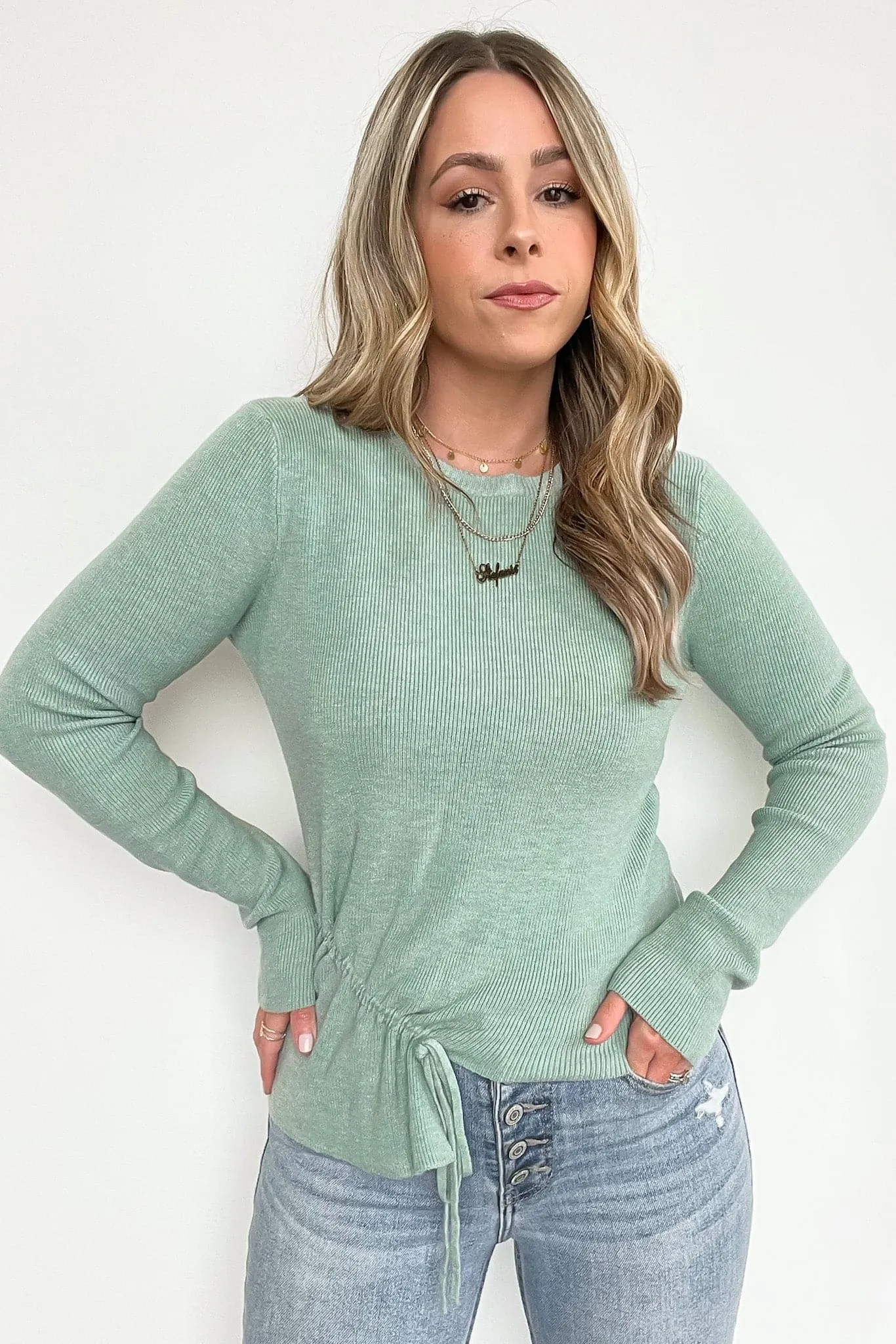 Katia Asymmetric Ruched Hem Top - FINAL SALE