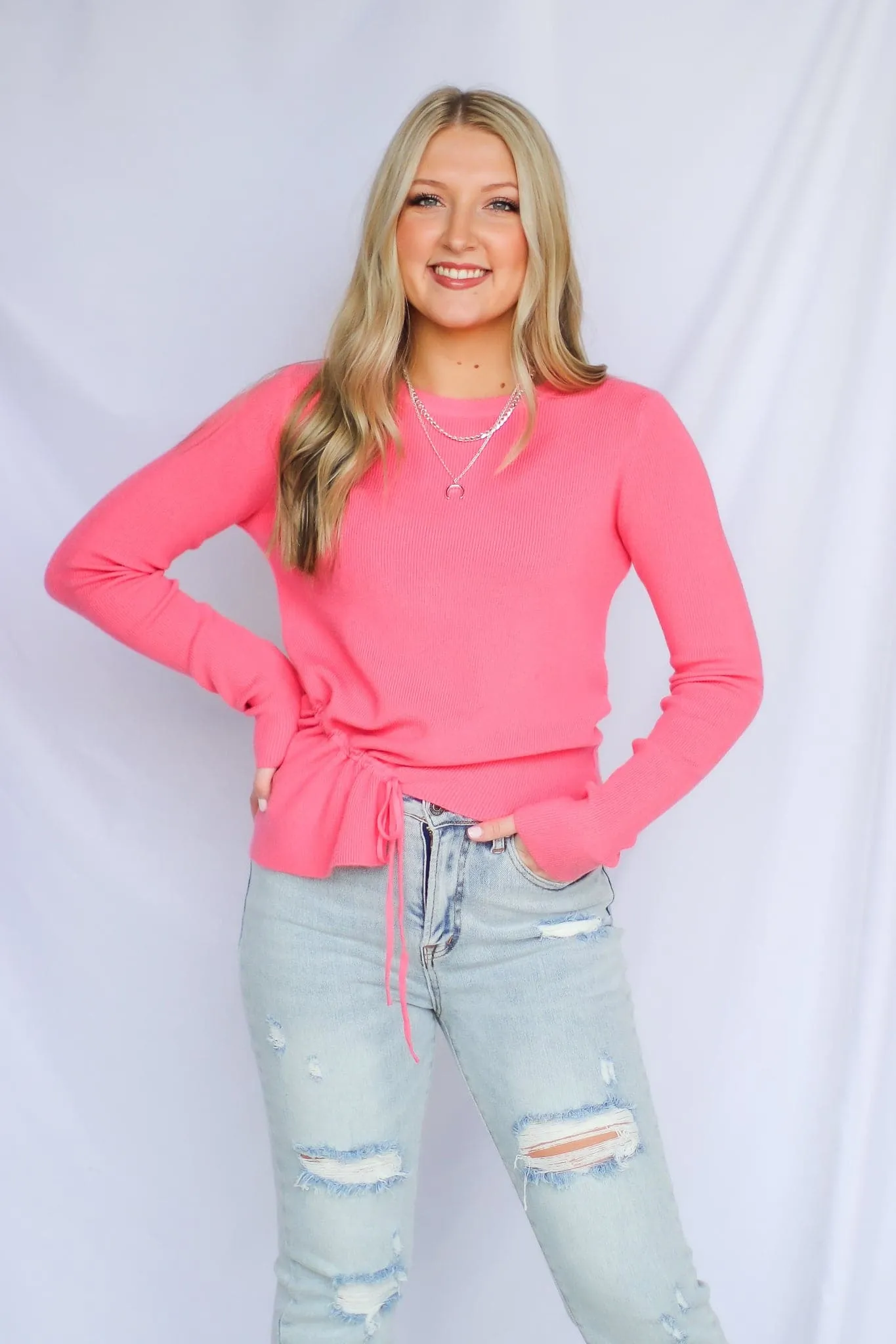 Katia Asymmetric Ruched Hem Top - FINAL SALE