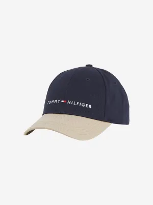 Kids Essential Colourblock Cap in Navy
