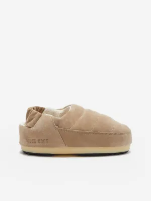 Kids Suede Sandals in Beige