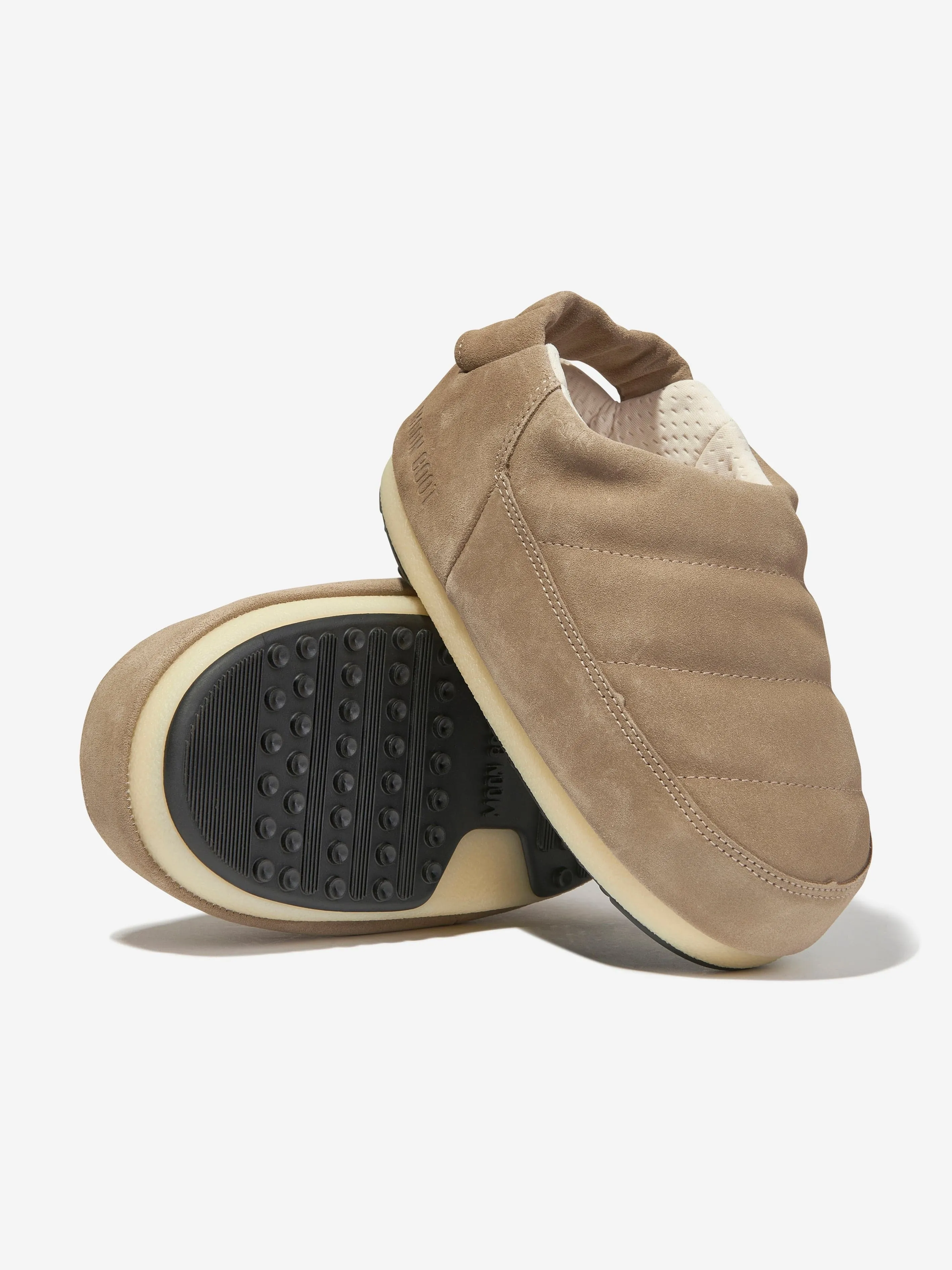 Kids Suede Sandals in Beige