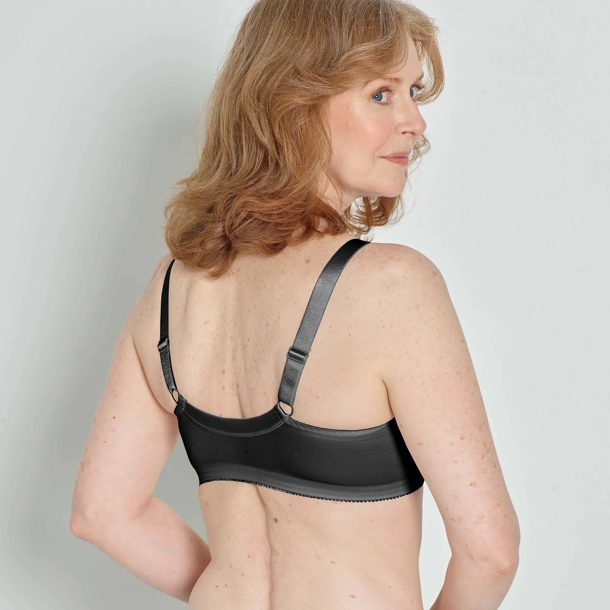 Lace Accent Front Closure Mastectomy Bra