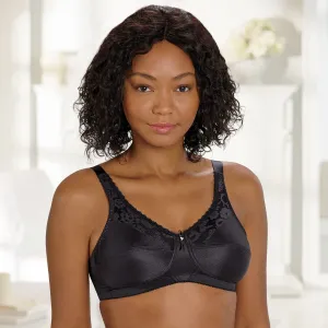 Lace Accent Pocketed Bra Black