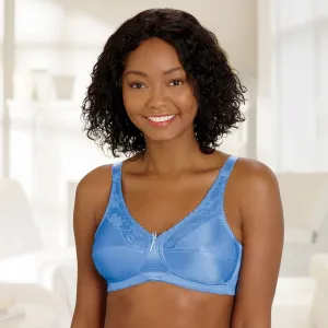 Lace Accent Pocketed Bra Blue