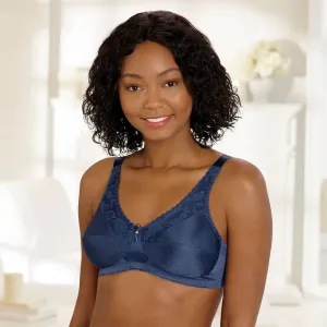 Lace Accent Pocketed Bra Midnight Blue
