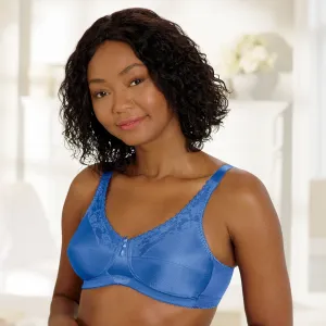 Lace Accent Pocketed Bra Sapphire Blue