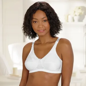 Lace Accent Pocketed Bra White