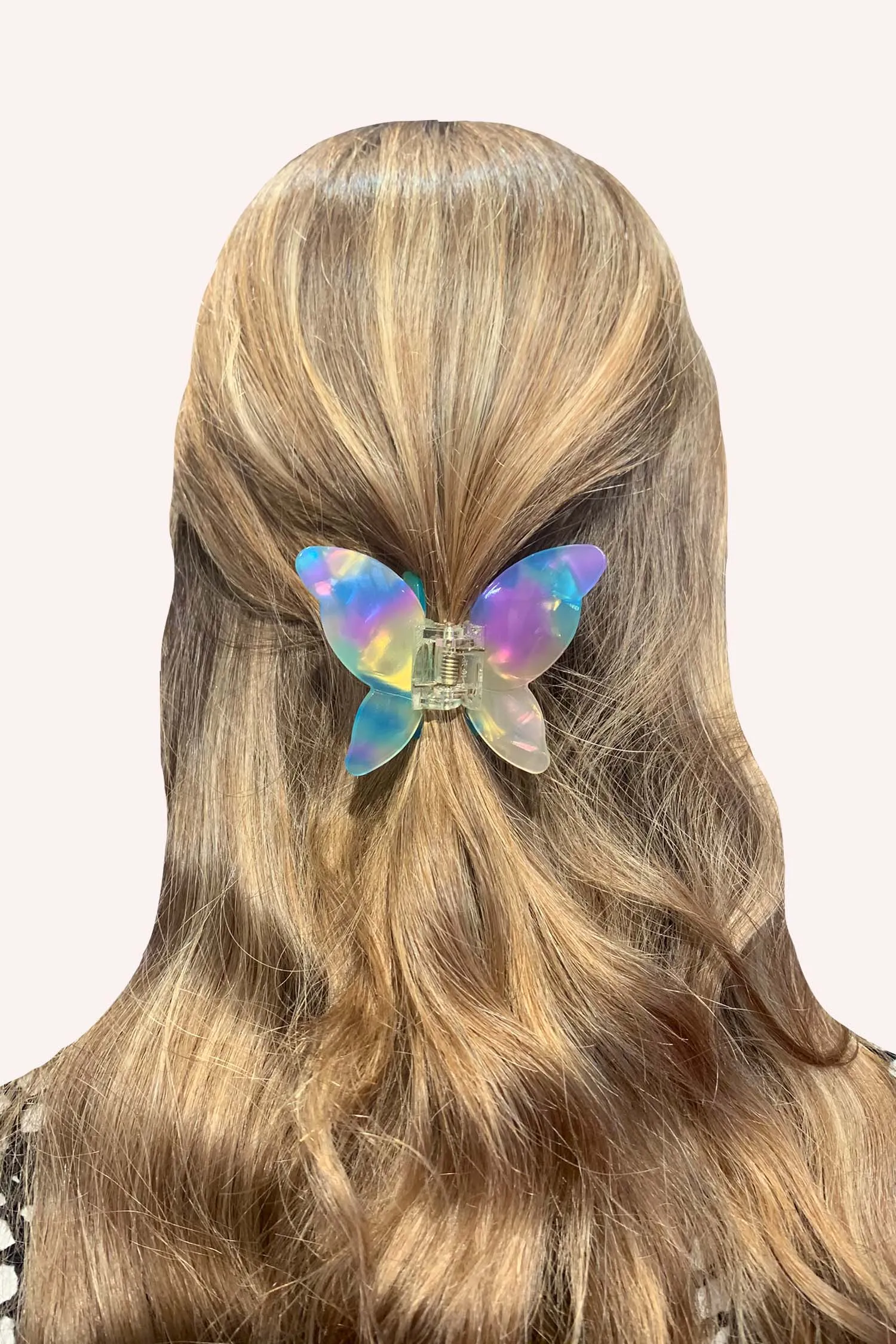 Large Gemstone Butterfly Jaw Clip Mermaid Annasui