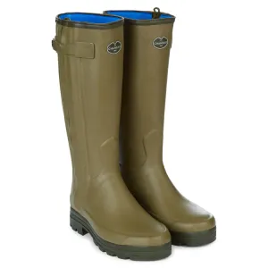 Le Chameau Chasseur Neoprene Lined Boots - Unisex - 40cm Calf - Green