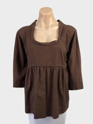 Lee Matthews | top | size 12 | elbow length sleeve | 100% cotton | made in Australia 🇦🇺