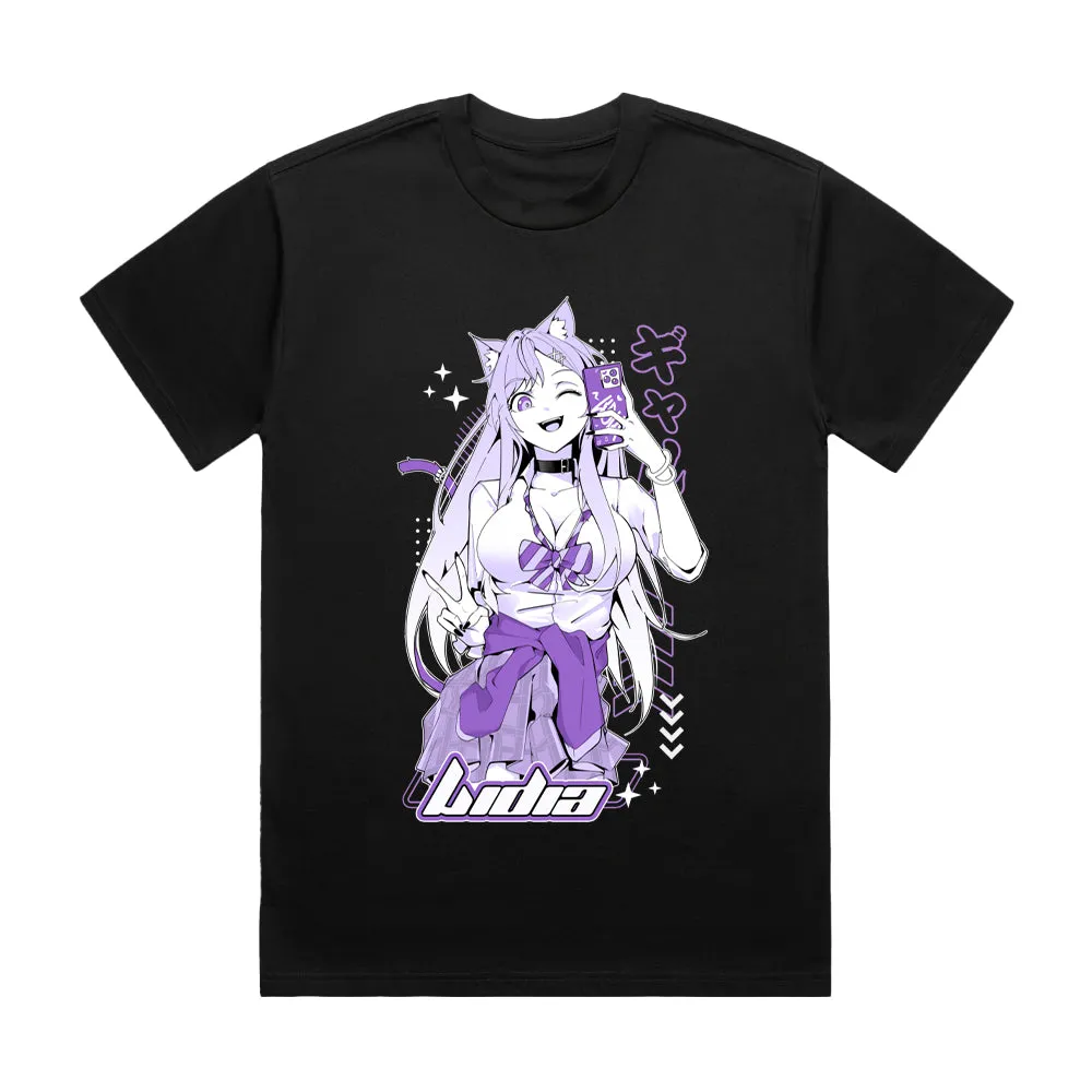 LidiaVTuber Gyaru Cat T-Shirt