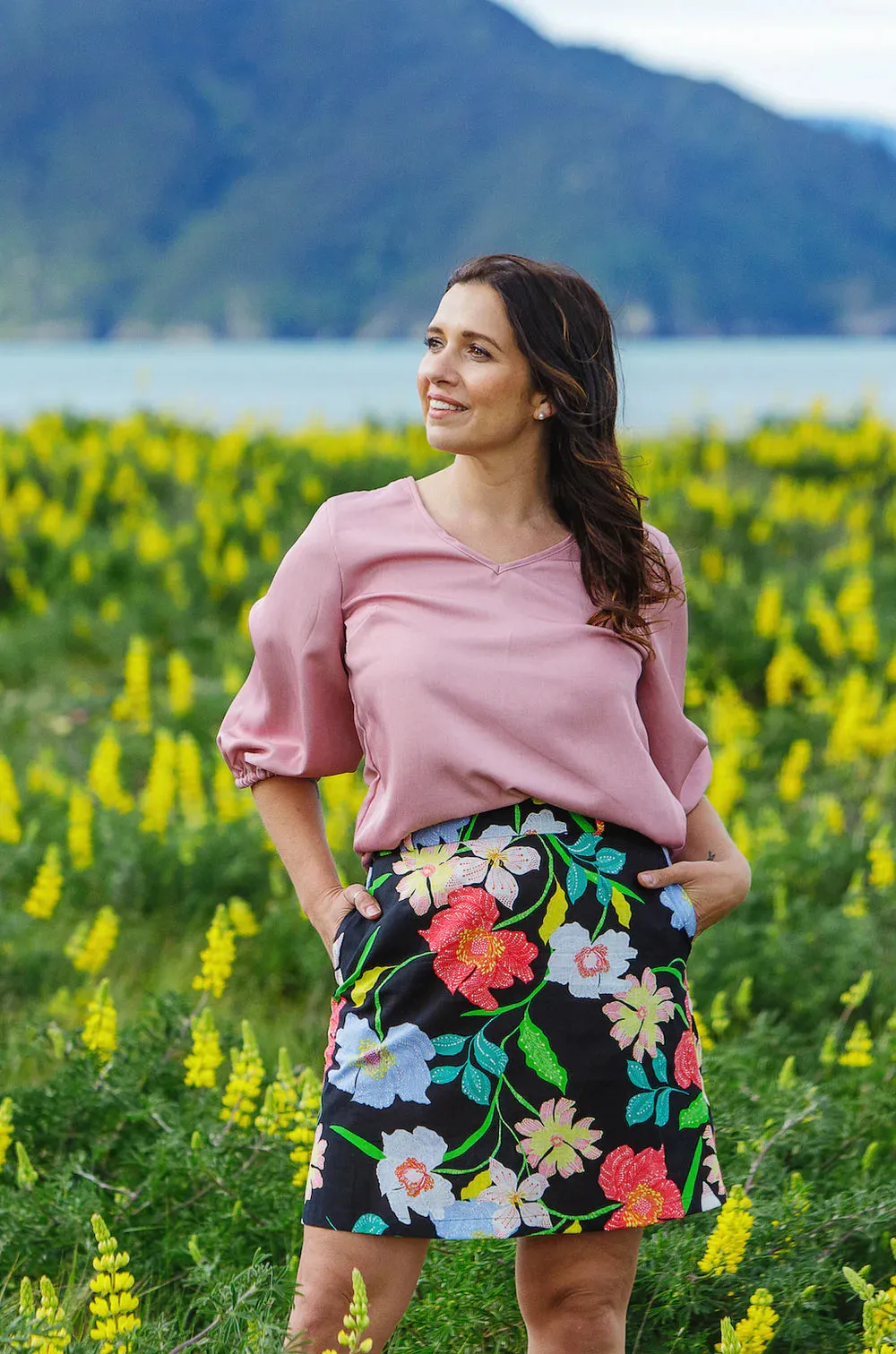 LOVE & GLORY - Linen Leticia loral skirt! 14