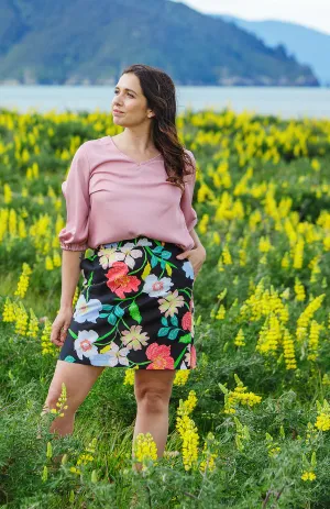LOVE & GLORY - Linen Leticia loral skirt! 14