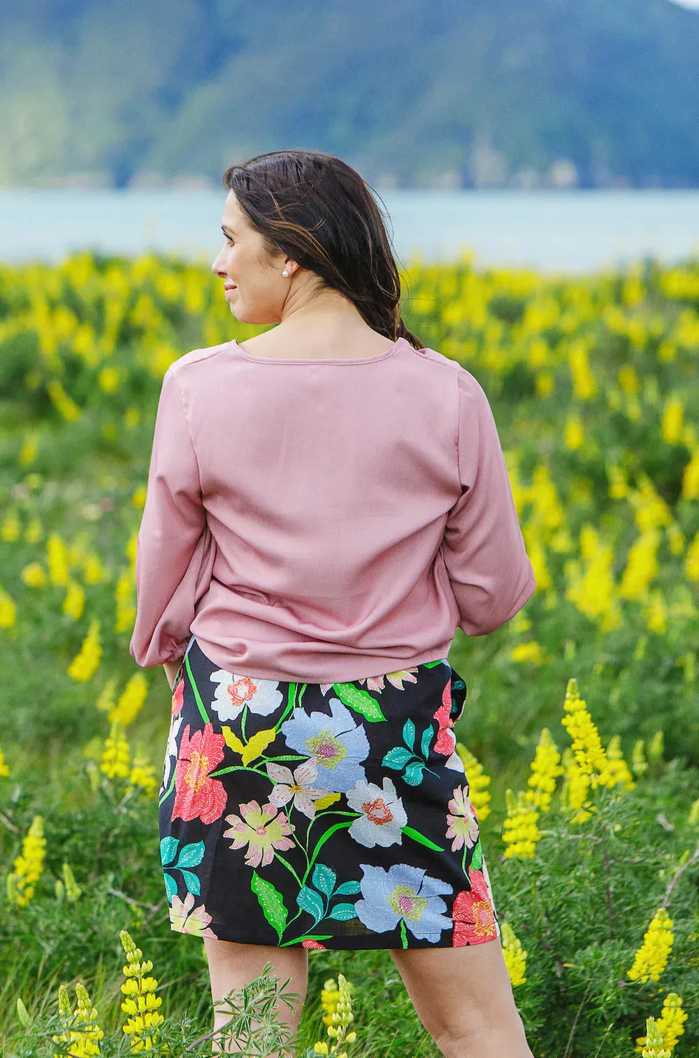 LOVE & GLORY - Linen Leticia loral skirt! 14