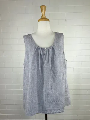 Maggie T | top | size 18 | sleeveless | 100% linen