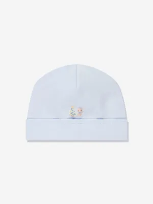 Magnolia Baby Baby Boys Sweet Gingerbread Embroidered Hat in Blue