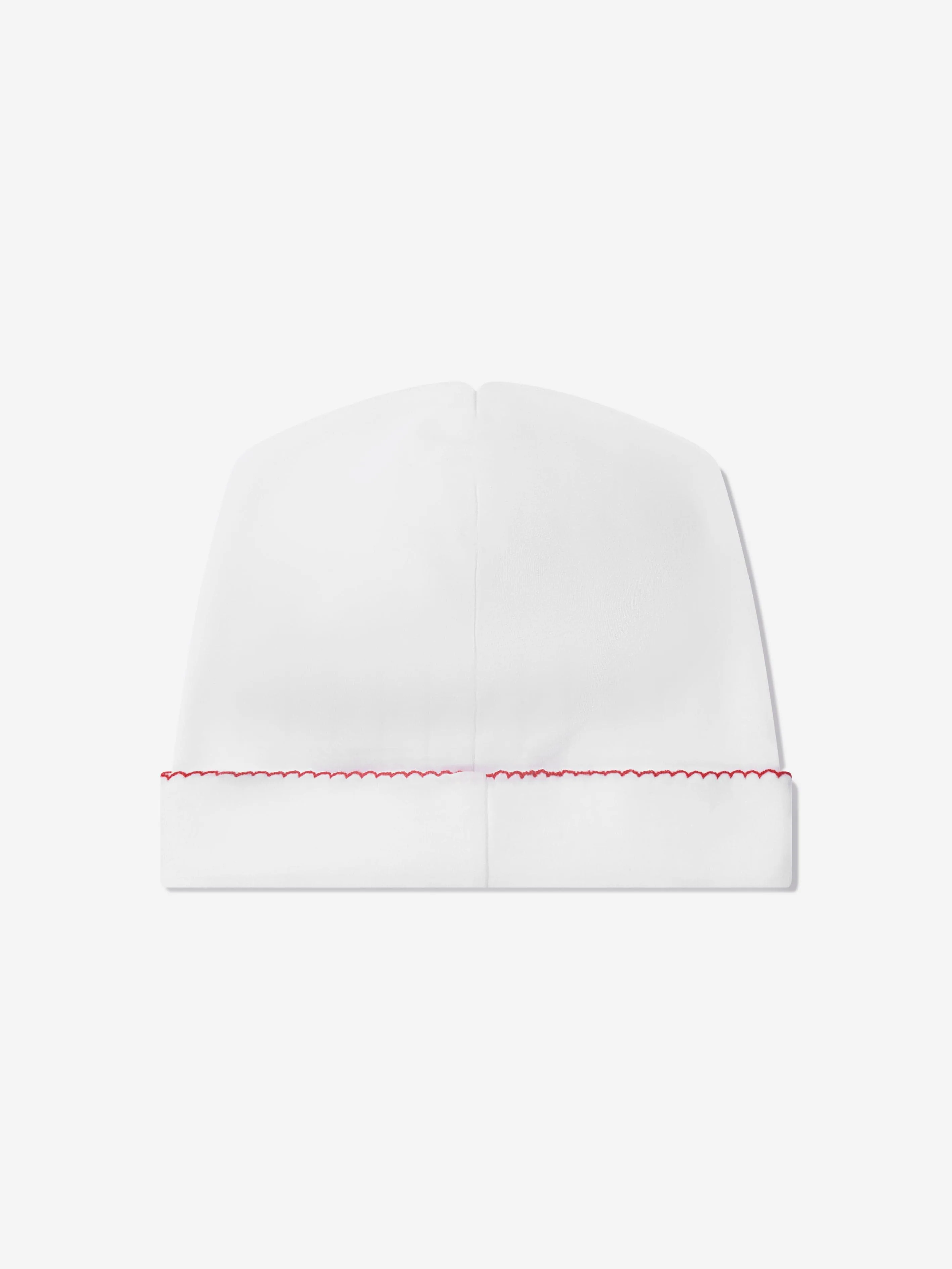 Magnolia Baby Baby Winking Santa Embroidered Hat in White