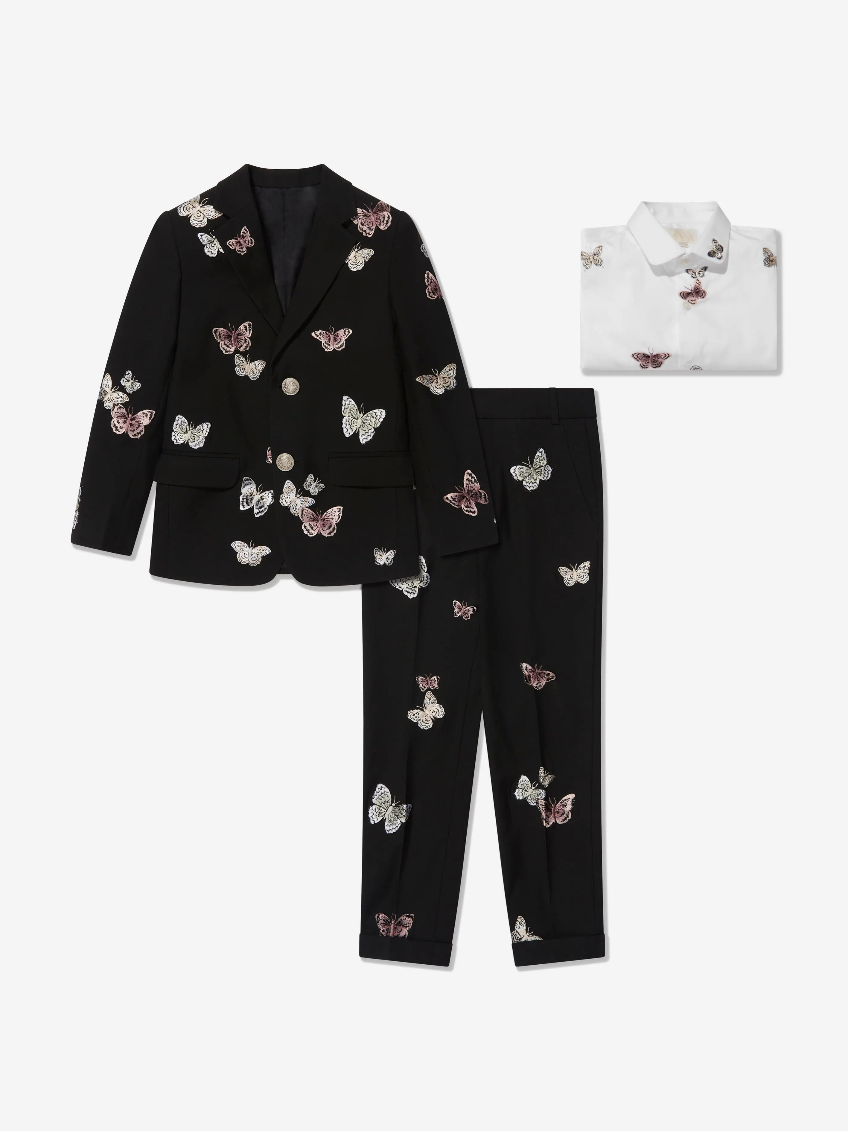 Maison Ava Boys Luca Suit in Black
