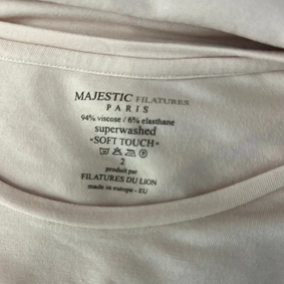 Majestic Filatures | Paris | top | size 10 | short sleeve