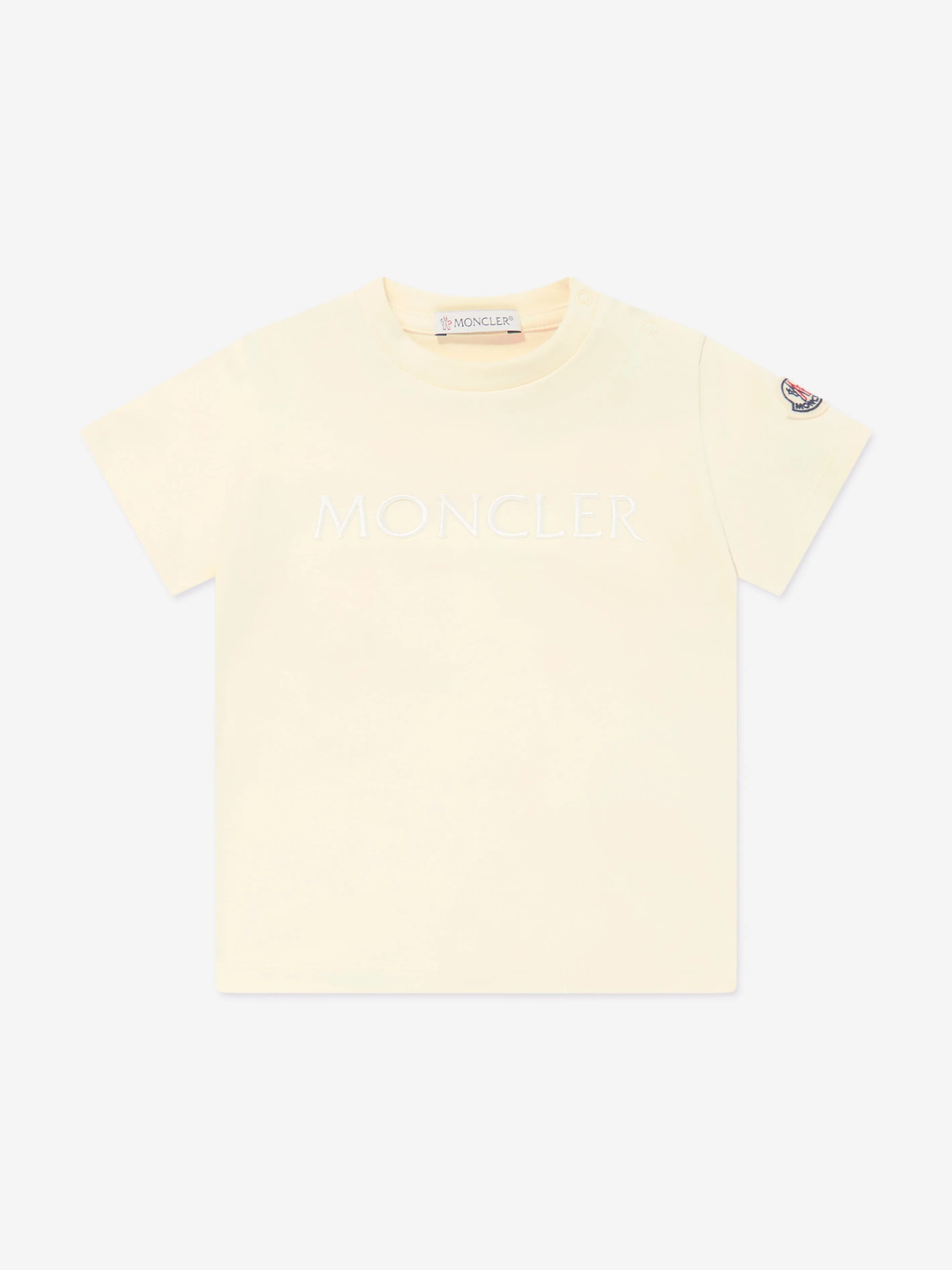 Moncler Enfant Baby Girls Logo T-Shirt in Yellow