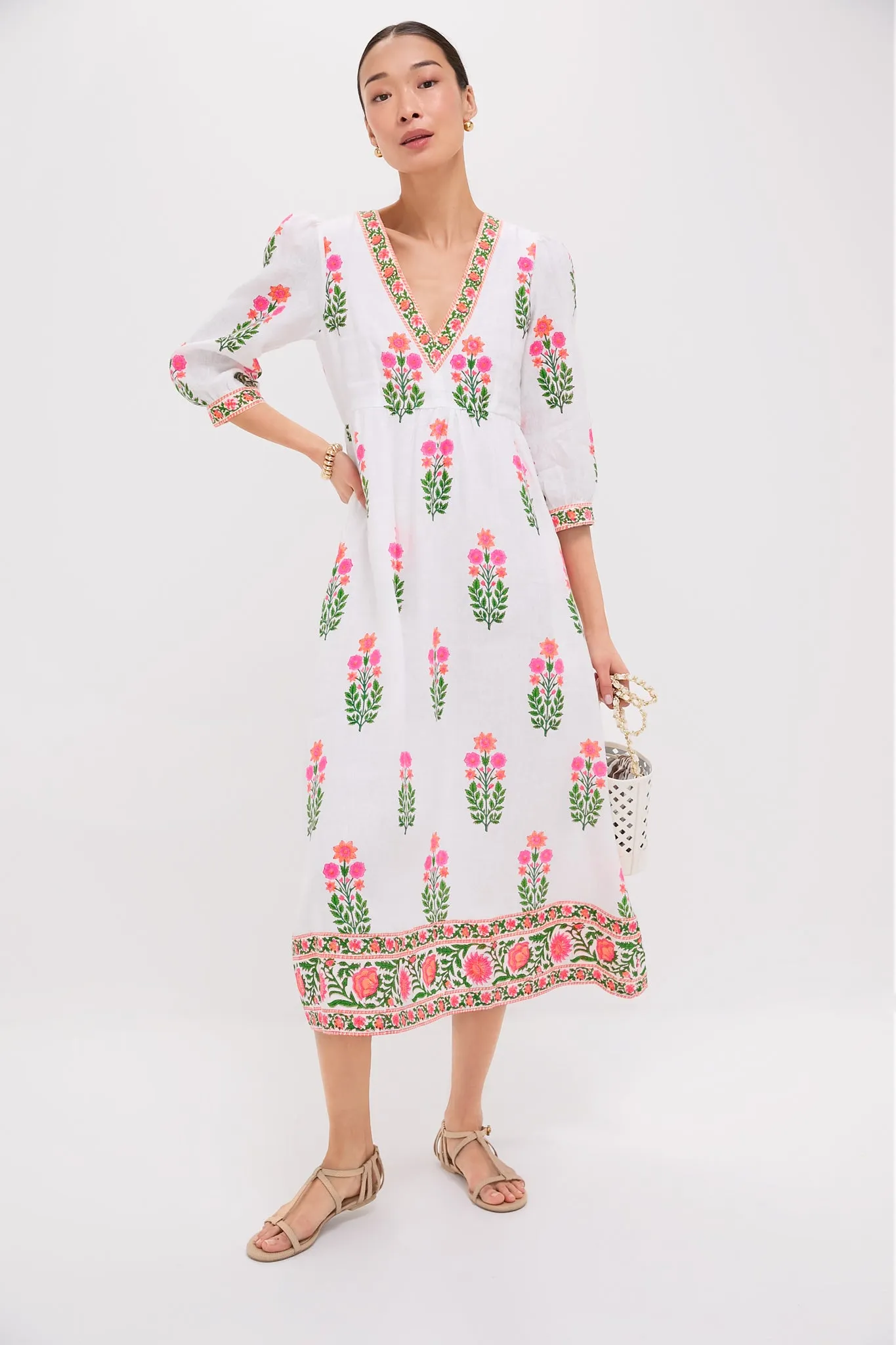 Neon Botanical Pushkar Dress