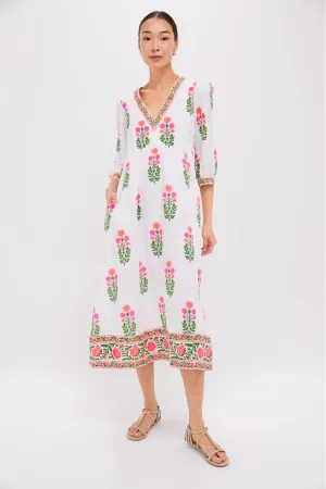 Neon Botanical Pushkar Dress