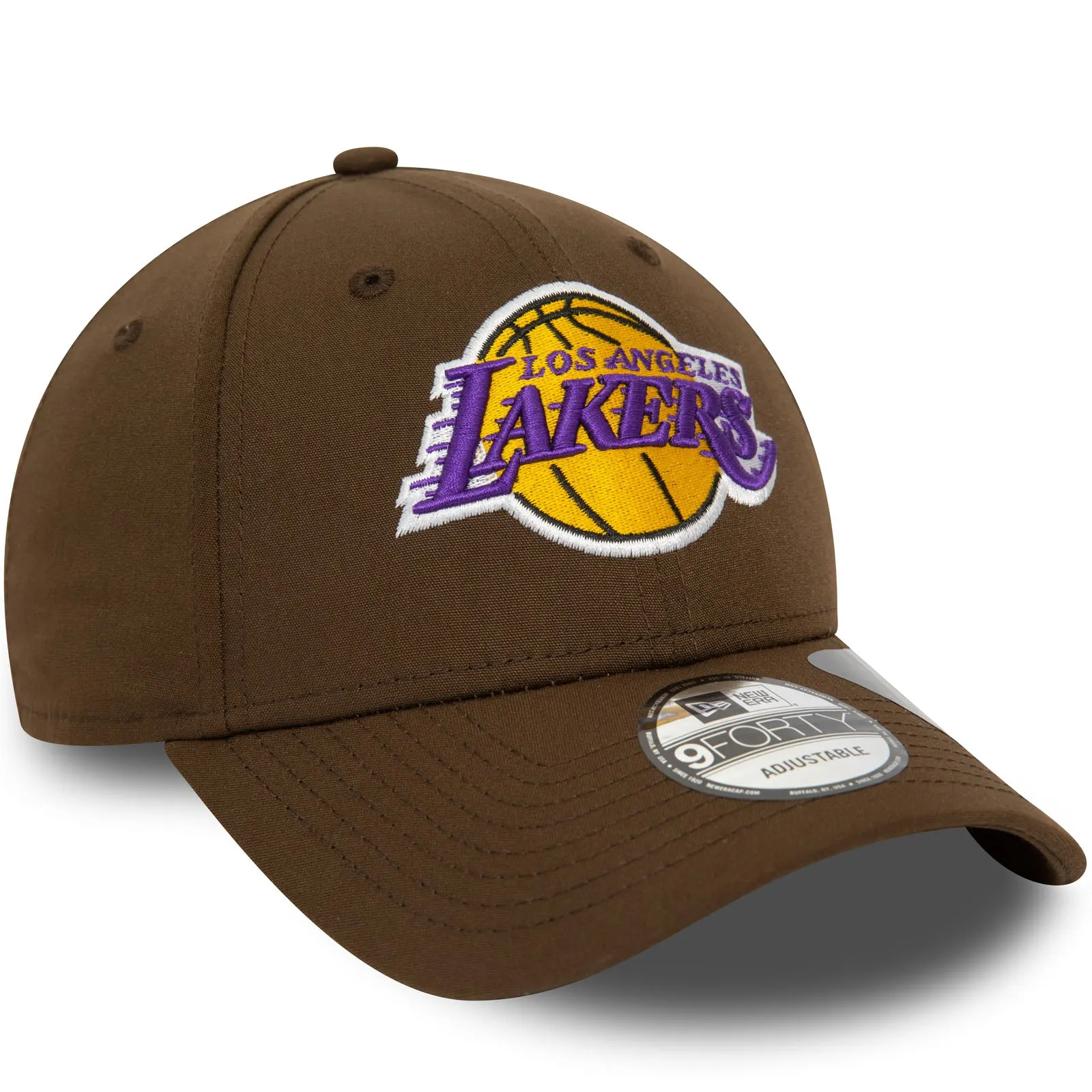 New Era Mens LA Lakers Repreve 9FORTY Cap - Brown