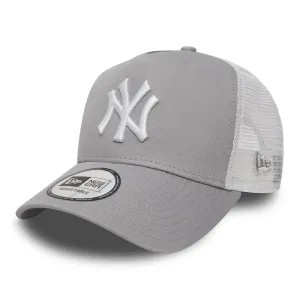 New Era New York Yankees A-Frame Trucker Cap - MLB League Essential - Grey