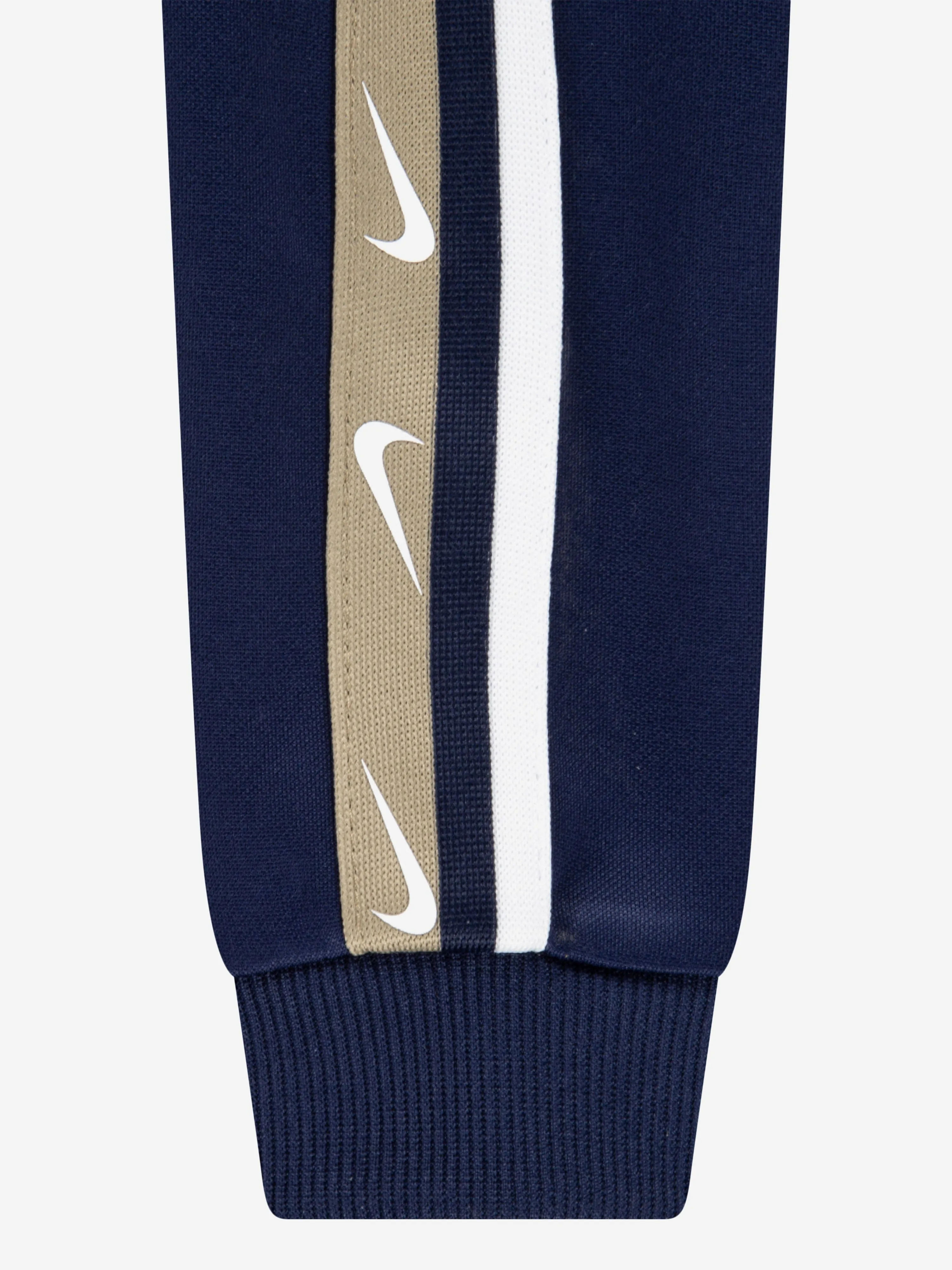 Nike Baby NSW Club Poly Hooded Romper in Navy