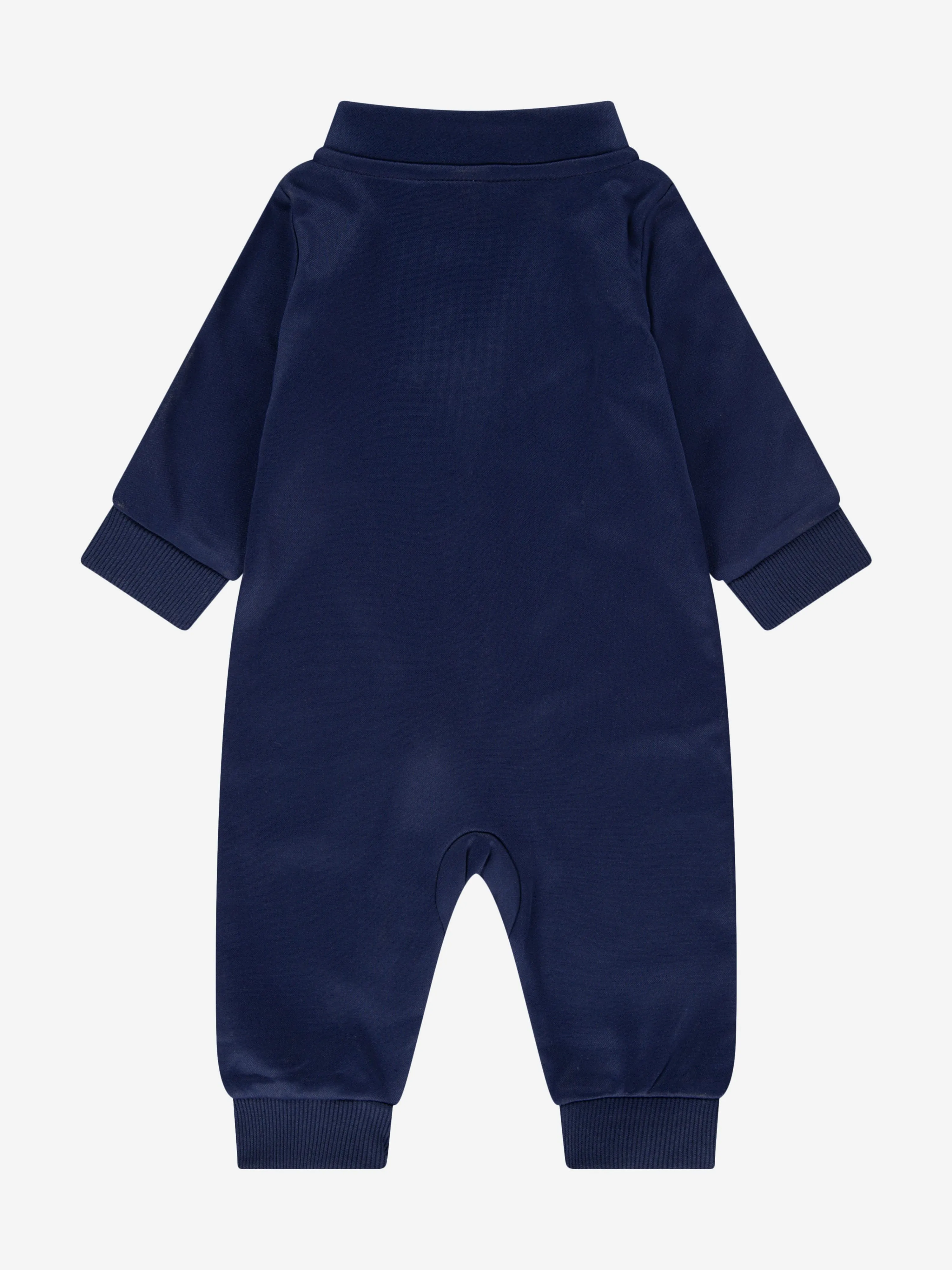 Nike Baby NSW Club Poly Hooded Romper in Navy