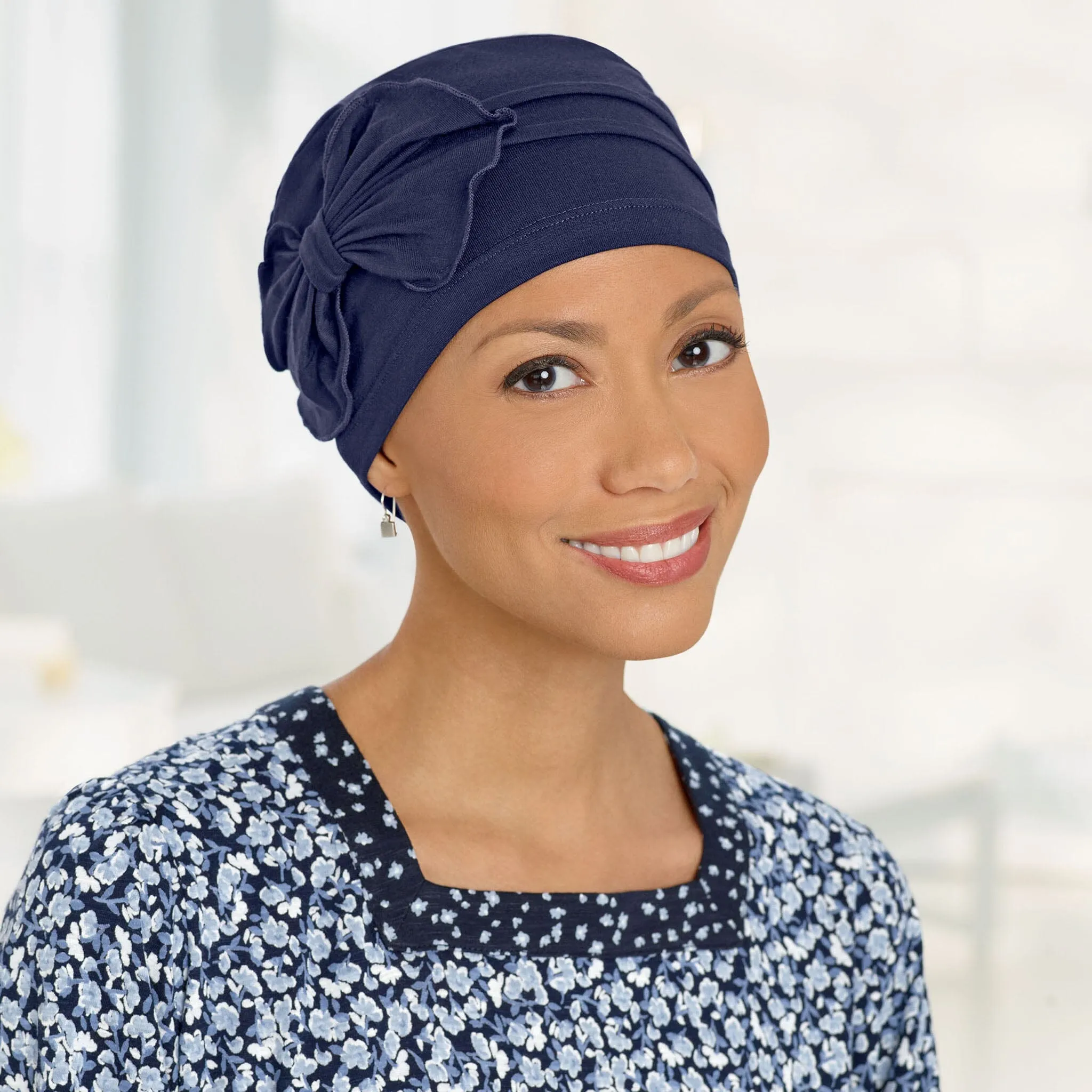 Organic Bamboo Pleated Bow Cap