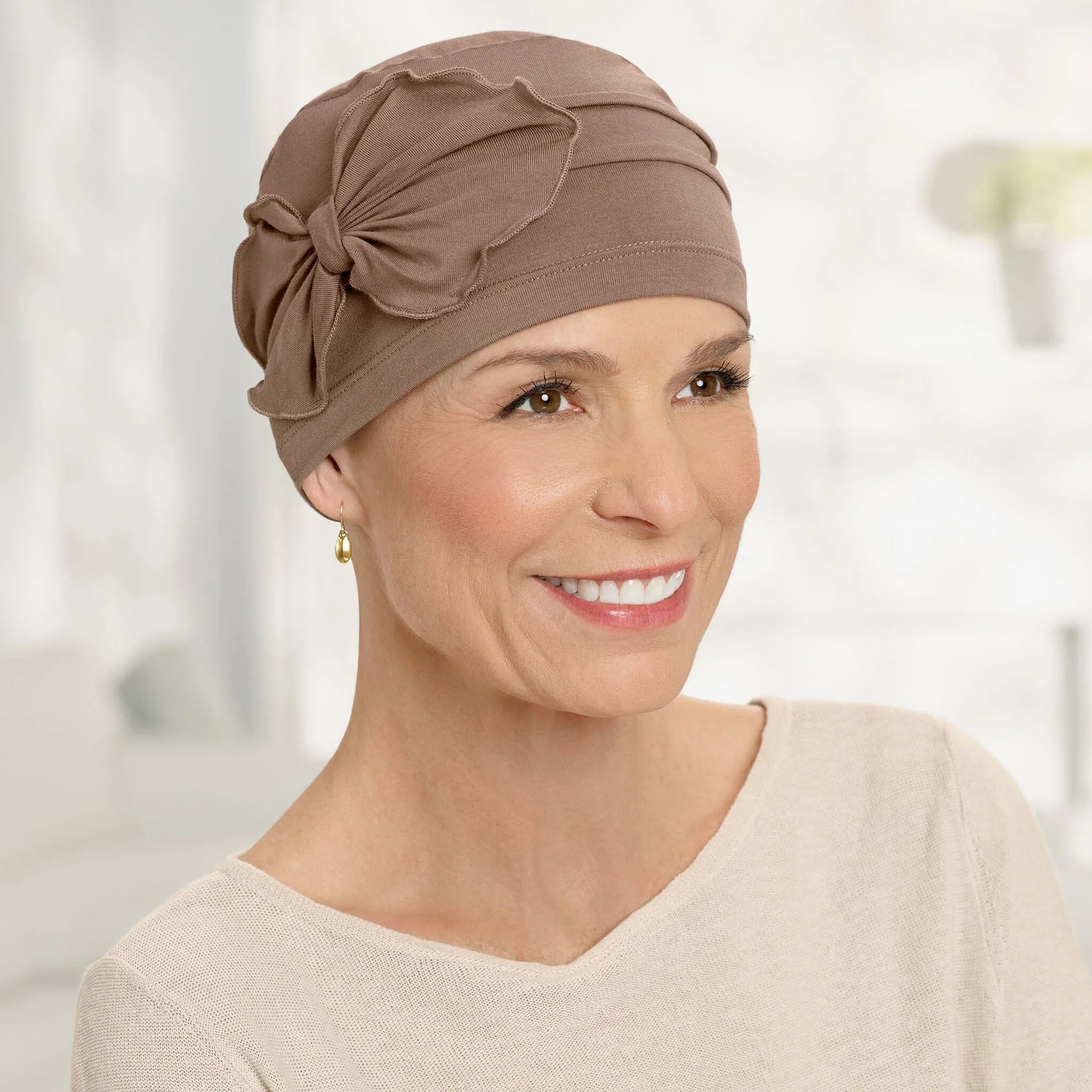 Organic Bamboo Pleated Bow Cap