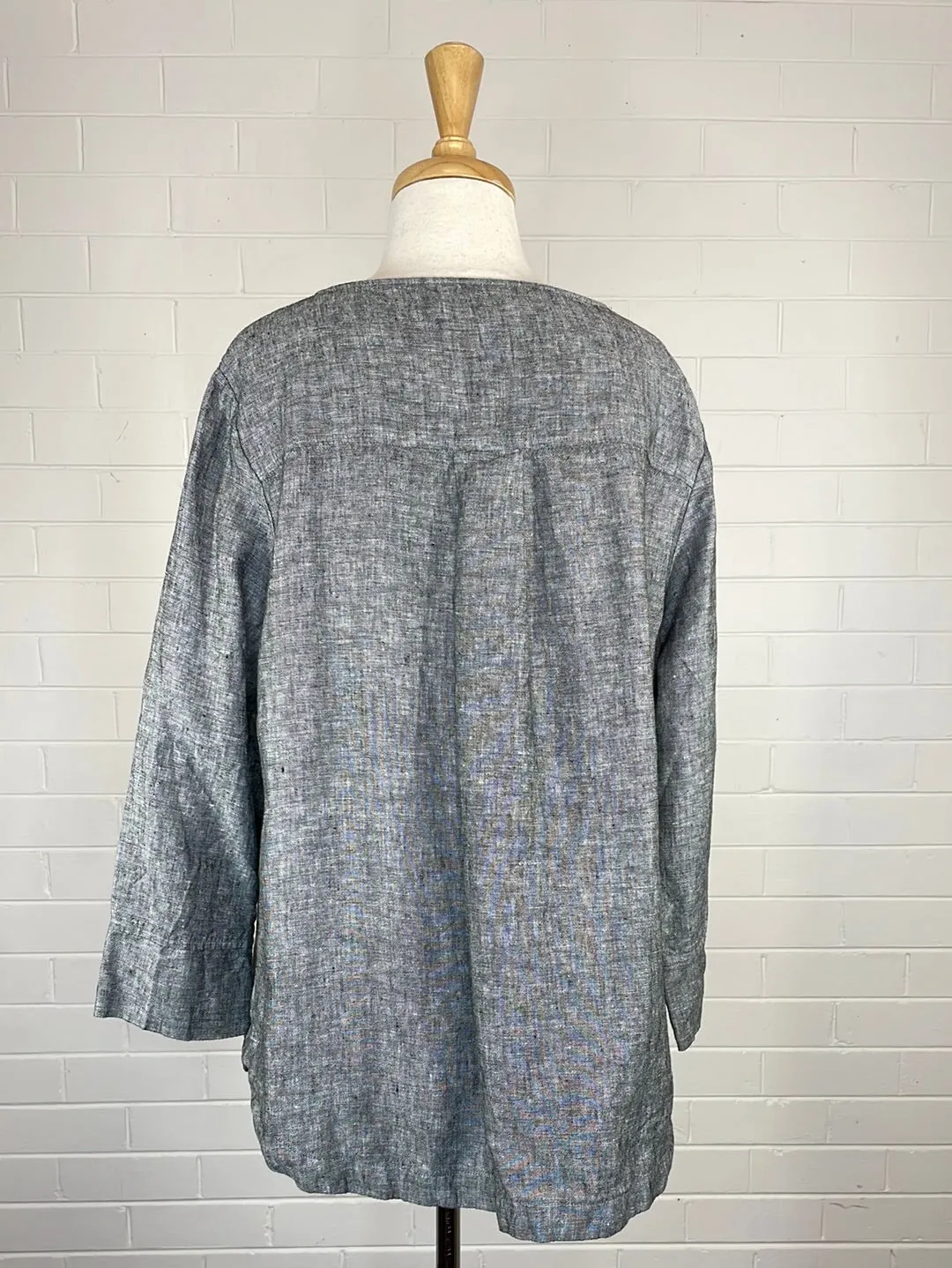 Pingpong | top | size 14 | long sleeve | 100% linen