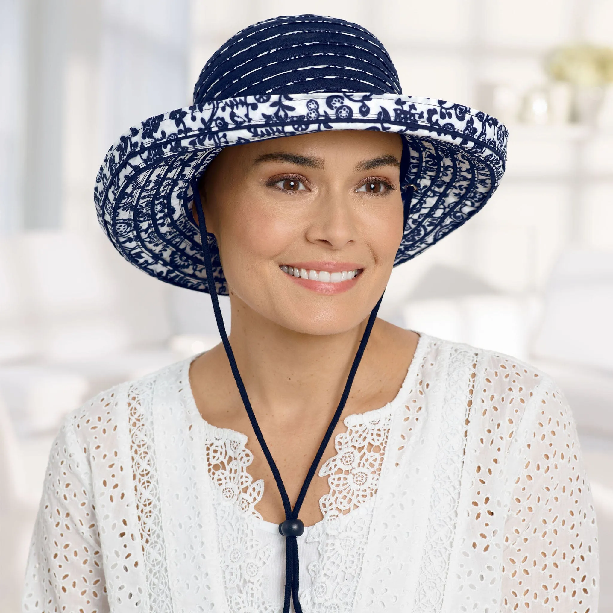 Printed Botanist Brim Hat